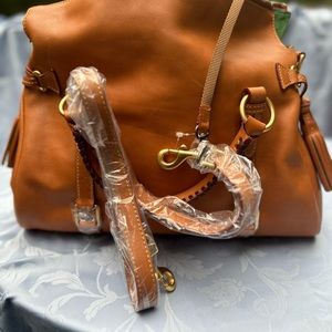 Dooney & Bourke Beige Satchel Handbag